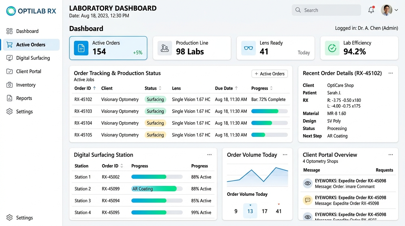 Portal B2B Efrasa Laboratorio Óptico UI