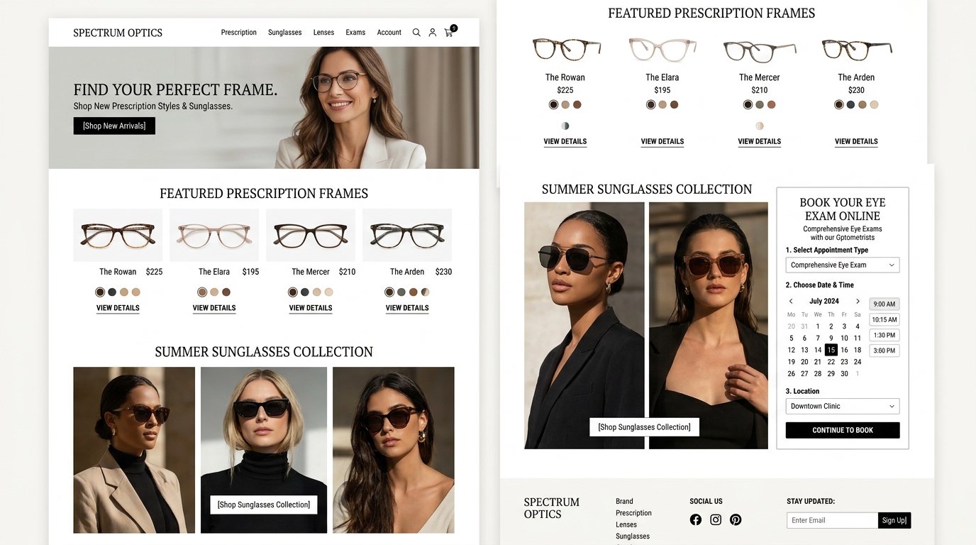Real Óptica E-Commerce & Citas UI